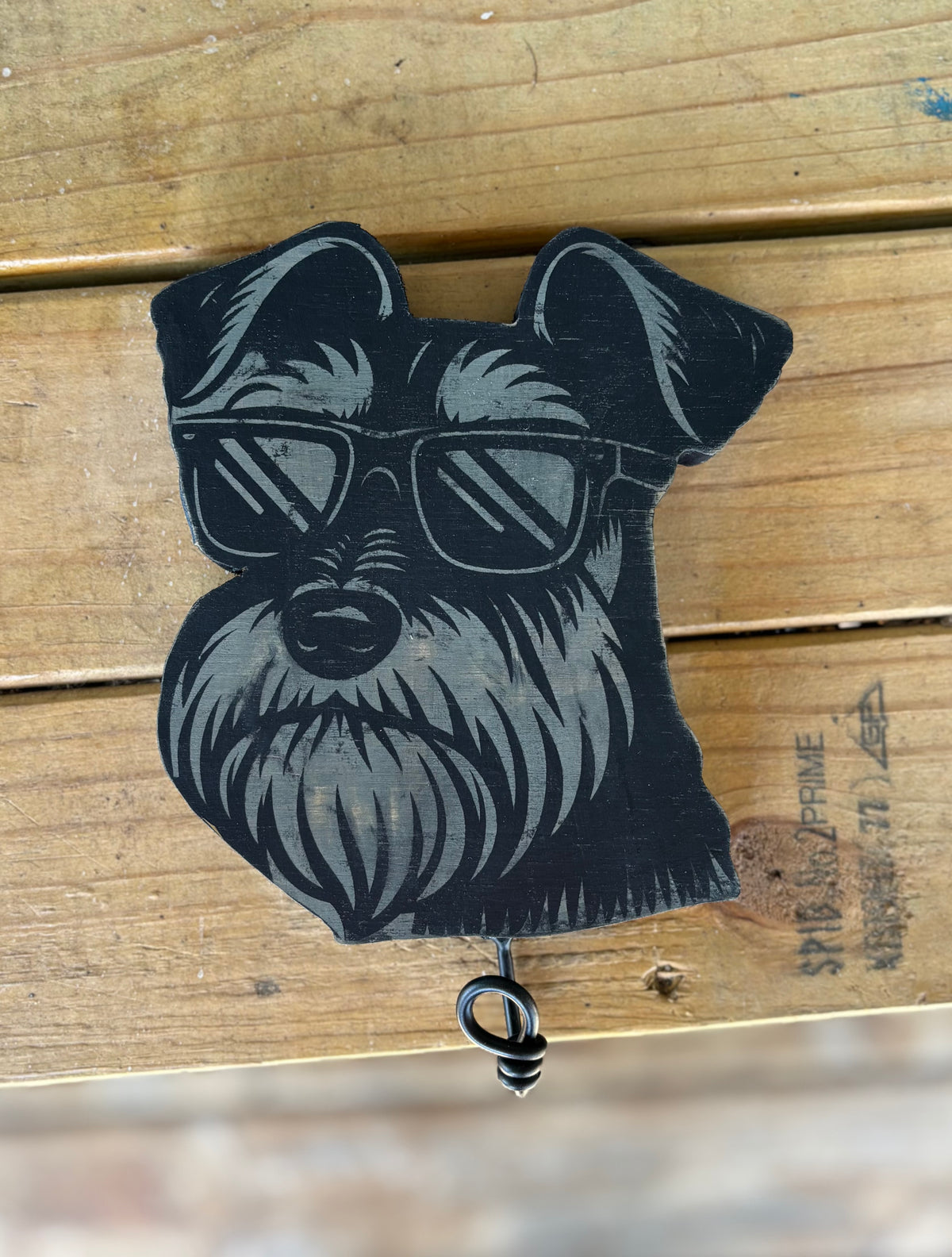Handmade Wooden Dog Leash Holder – Unique Dog Lover Wall Decor