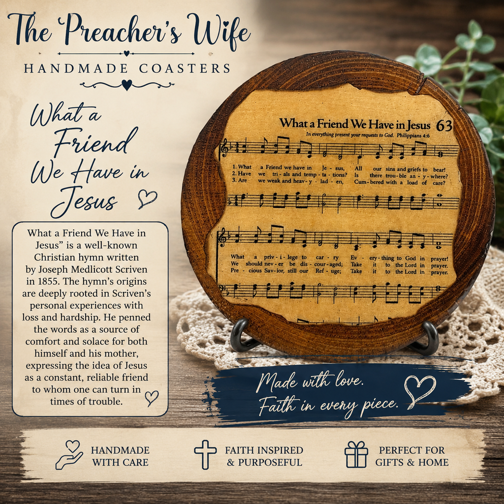 Hymn Wood Coasters