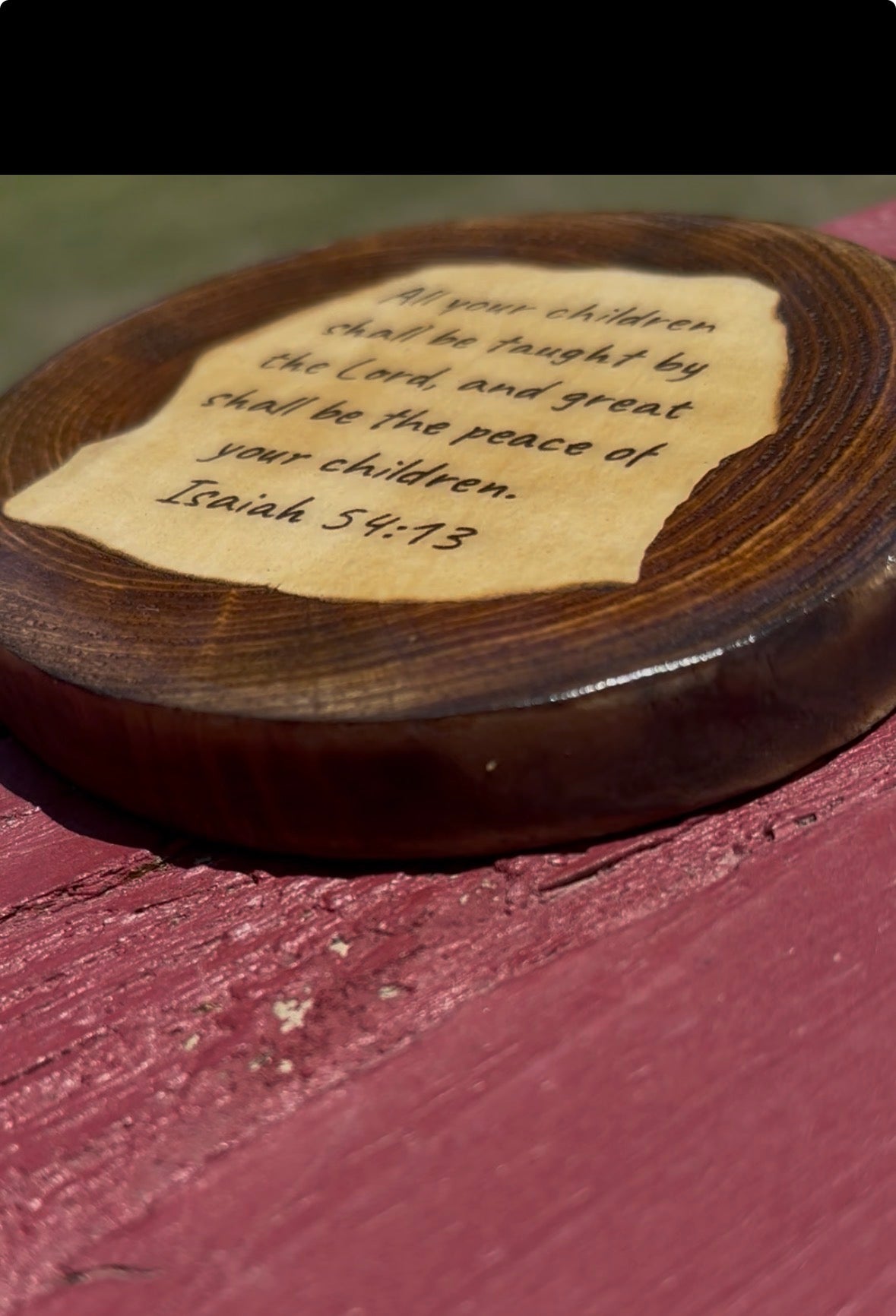 Bible Verse Wood Coasters