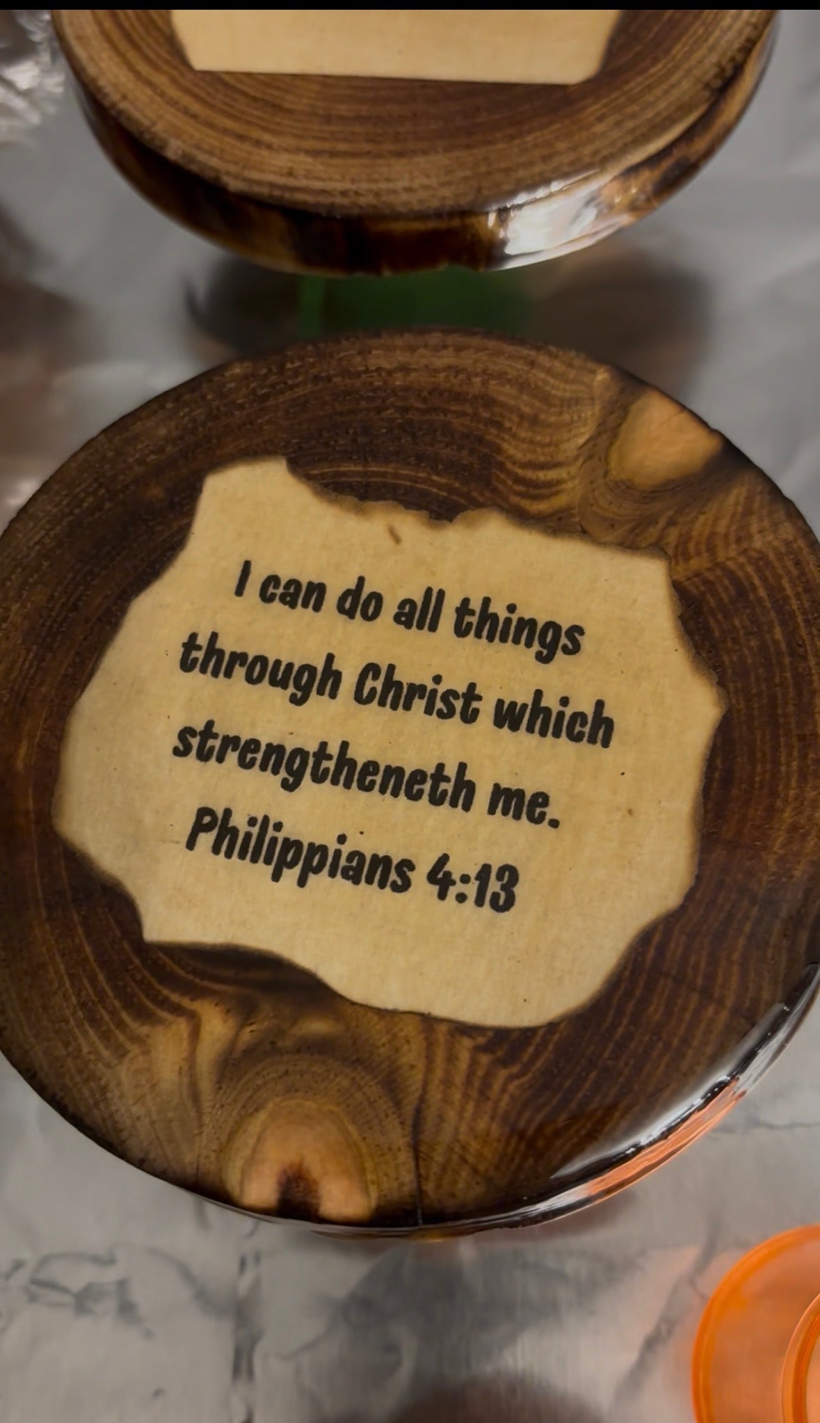Bible Verse Wood Coasters