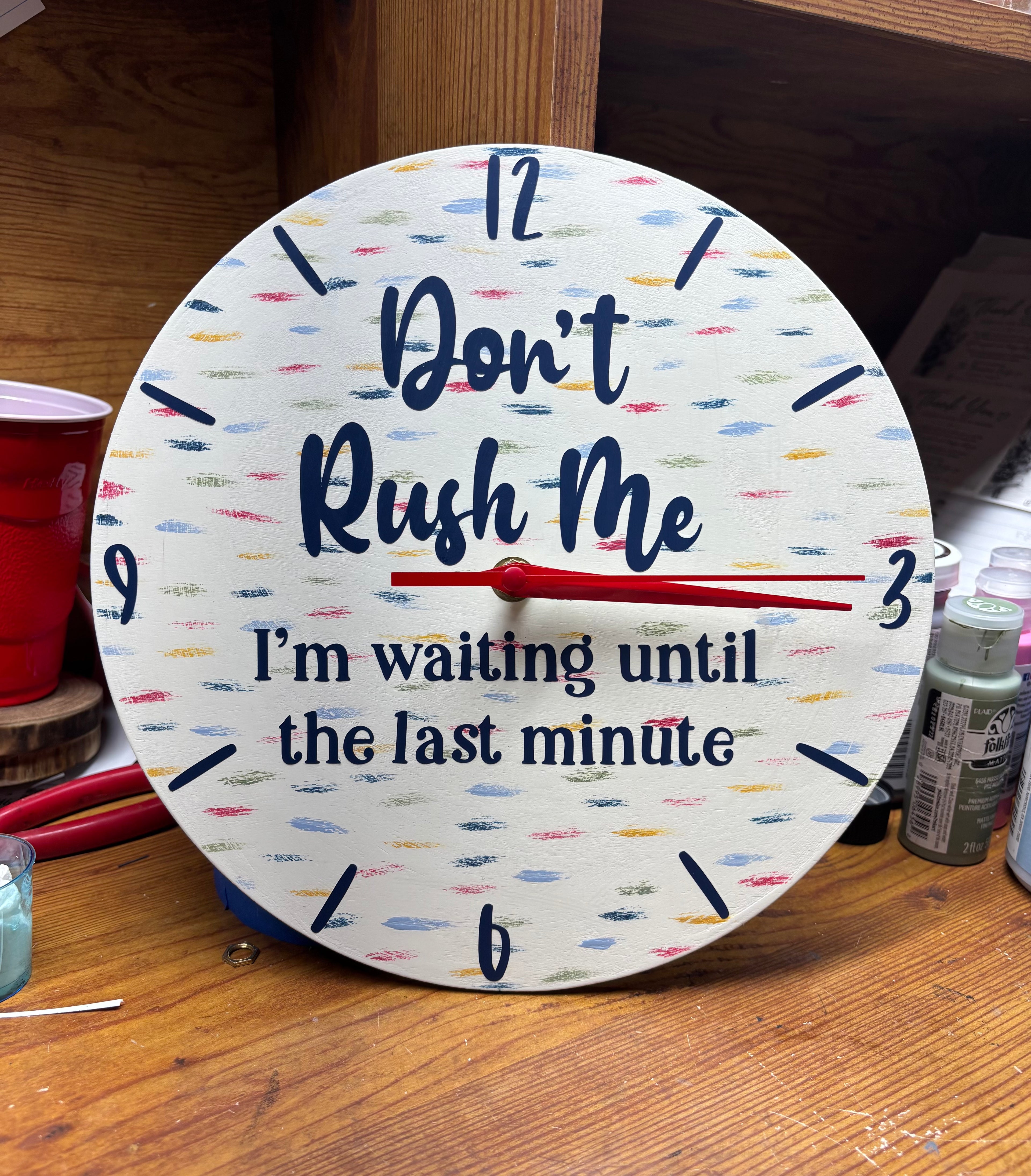 Don’t Rush Me, I’m Waiting Until the Last Minute Clock