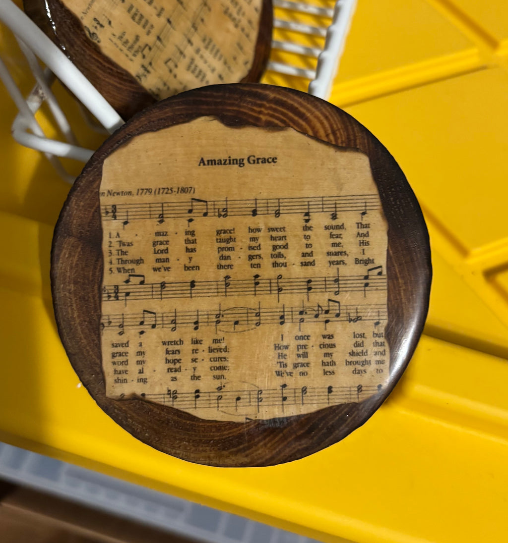 Hymn Wood Coasters