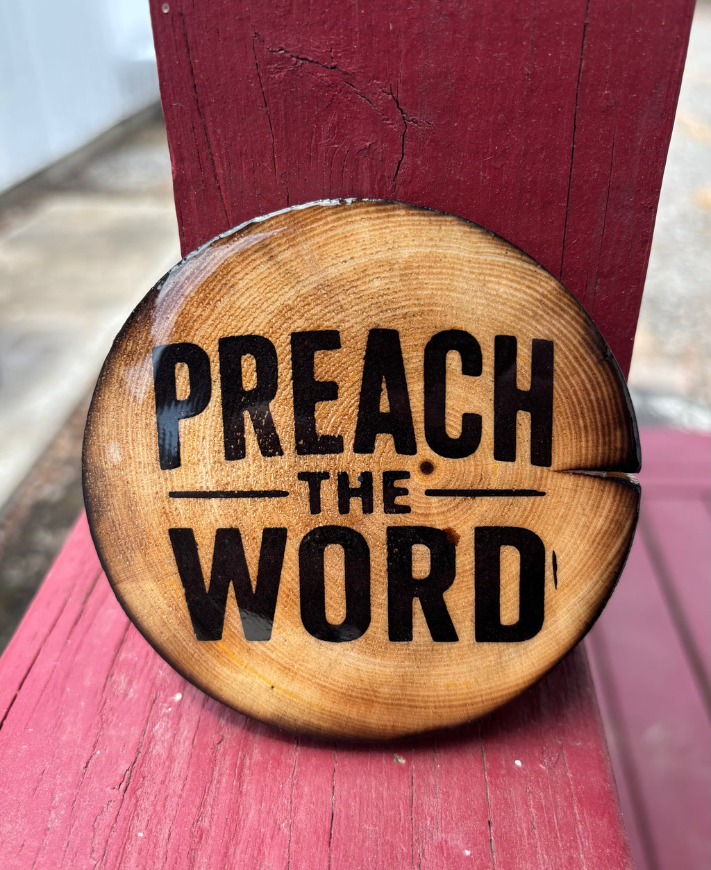 Pastor Appreciation Wood Coaster Magnet – Faith-Inspired Gift