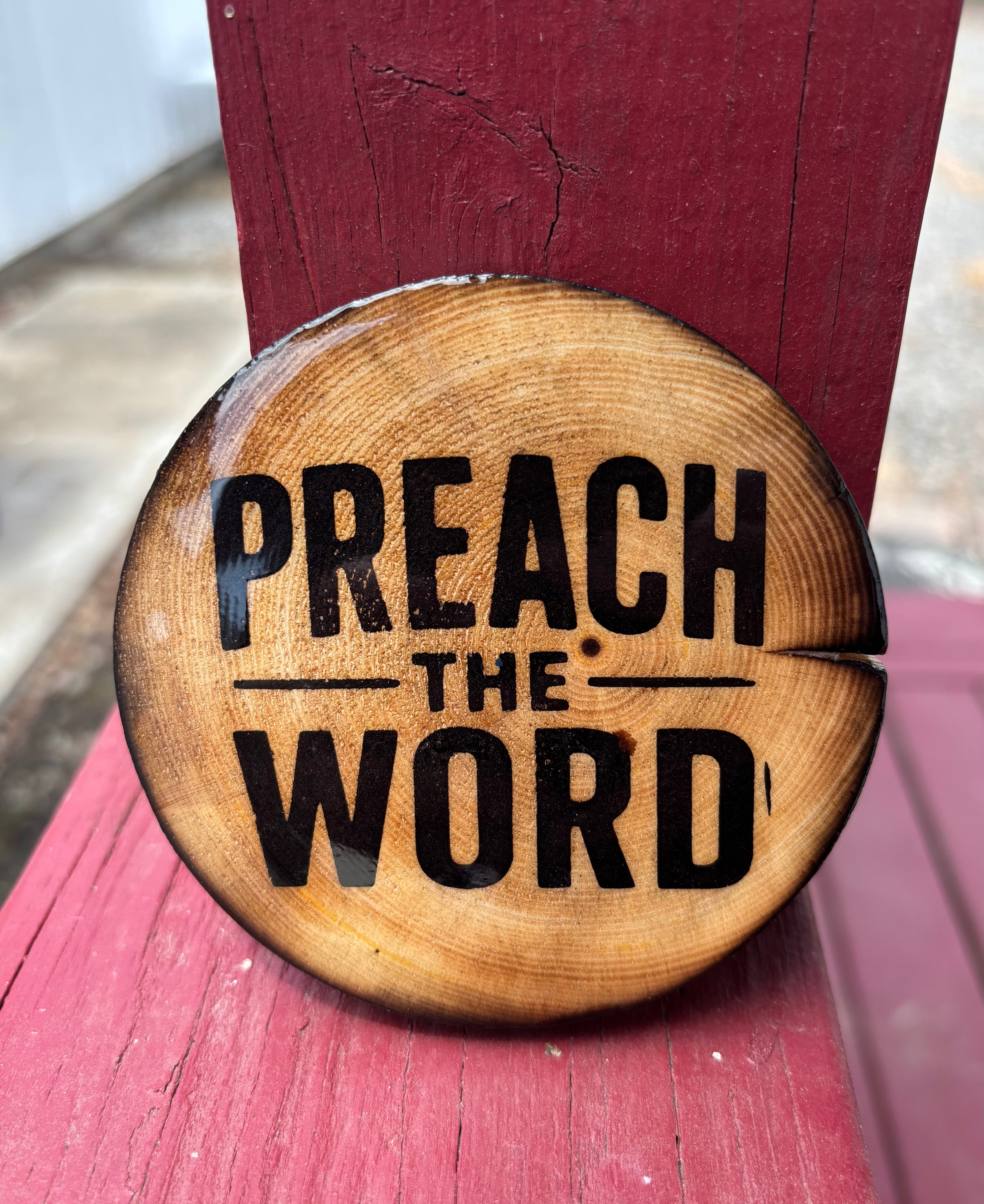 Pastor Appreciation Wood Coaster Magnet – Faith-Inspired Gift
