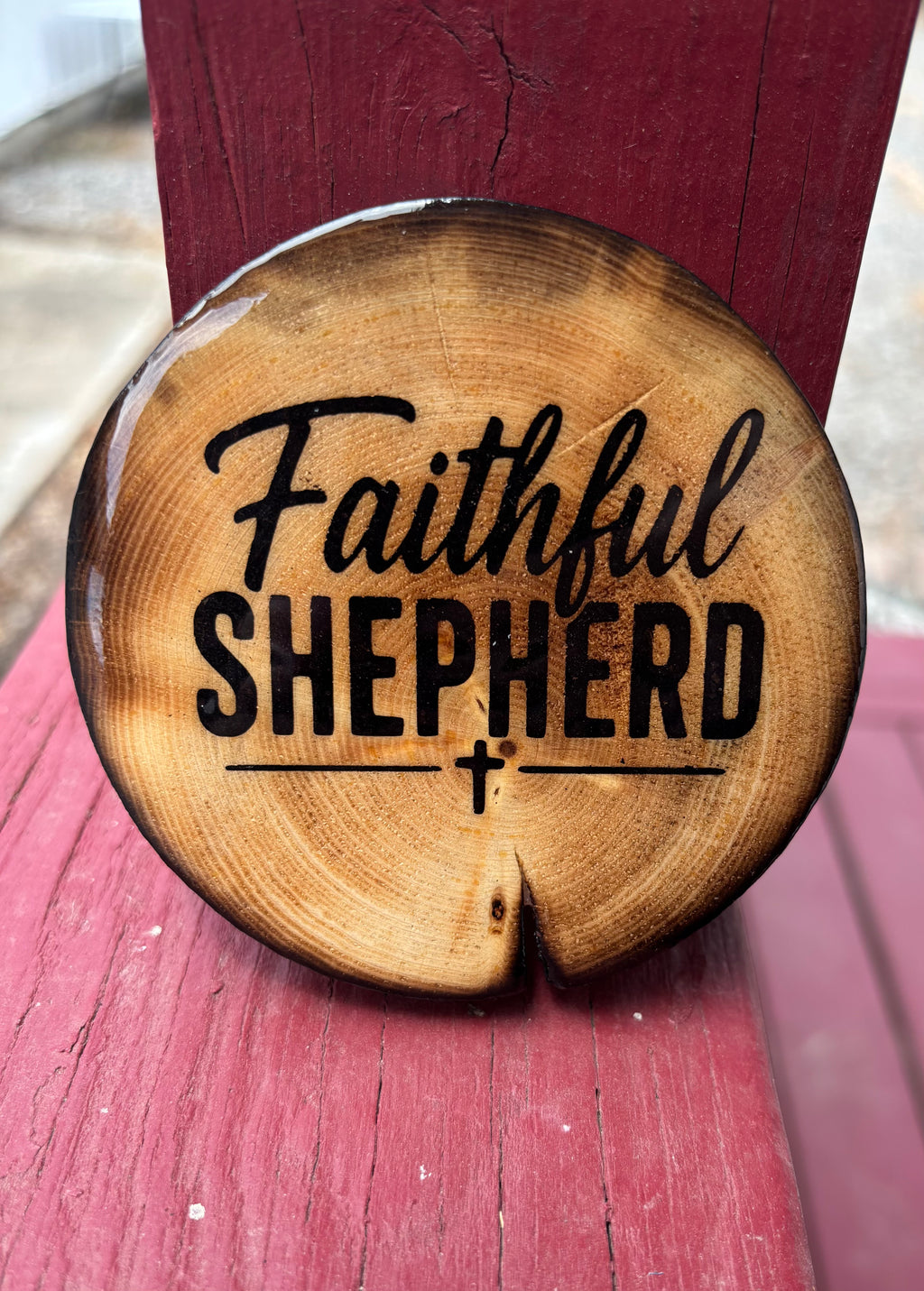 Pastor Appreciation Wood Coaster Magnet – Faith-Inspired Gift