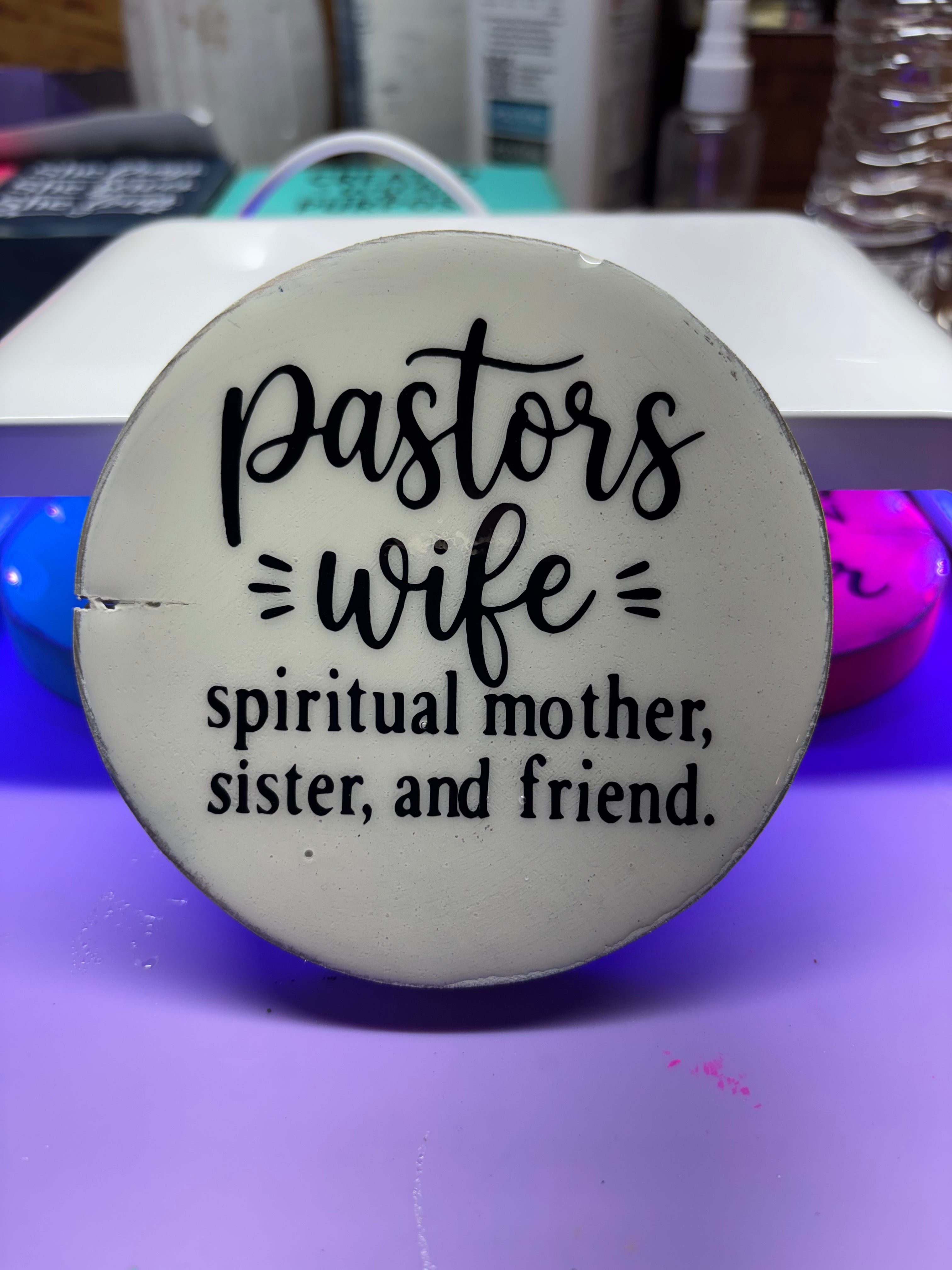 Pastor’s Wife Coaster Magnet | Handmade Christian Gift