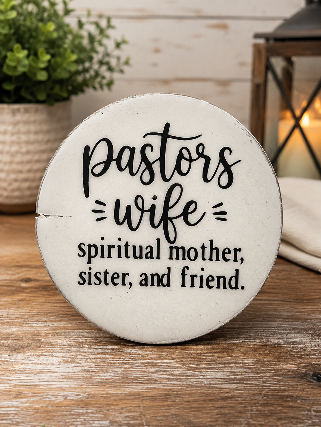 Pastor’s Wife Coaster Magnet | Handmade Christian Gift