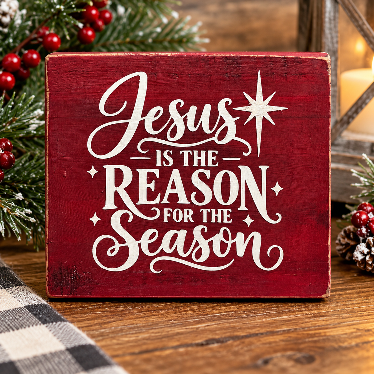 Jesus Is the Reason for the Season | Christian Christmas Digital Download | Cricut Design