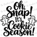 Oh, Snap! It’s Cookie Season! | Funny Christmas Cookie SVG & PNG Bundle | Cricut Digital Download