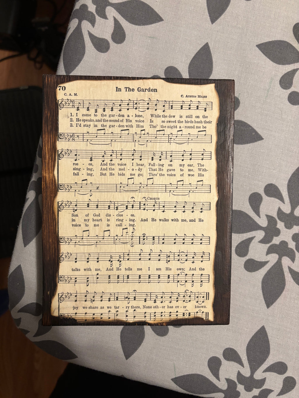 Vintage Hymn Book Plaque