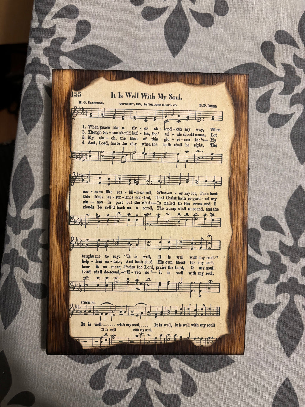 Vintage Hymn Book Plaque