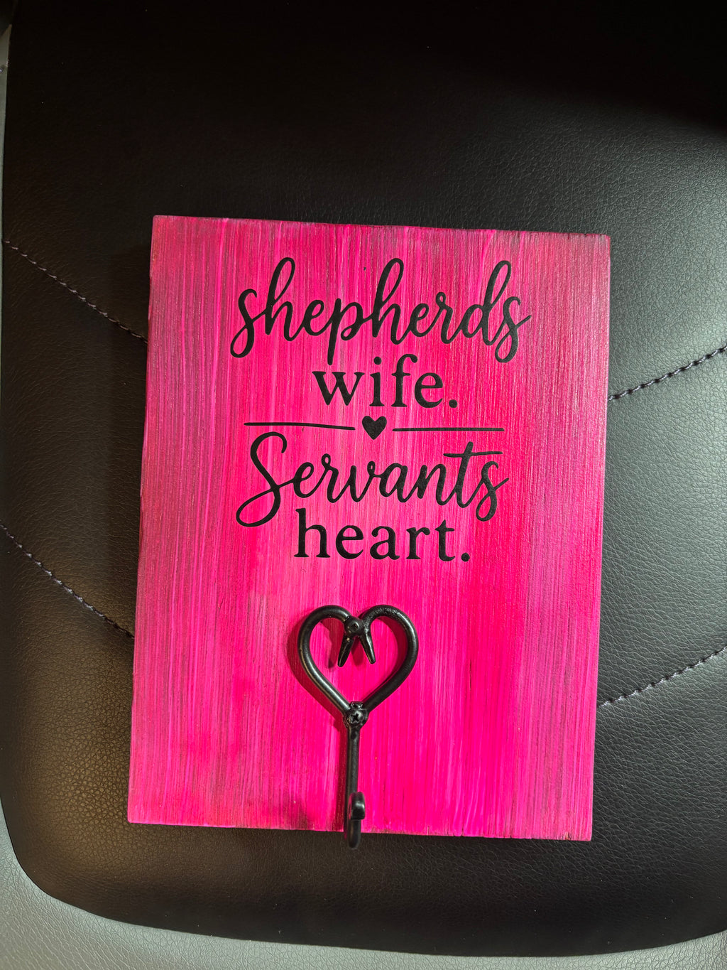 Pastor’s Wife “Shepherd’s Wife, Servant’s Heart” Key Holder Sign