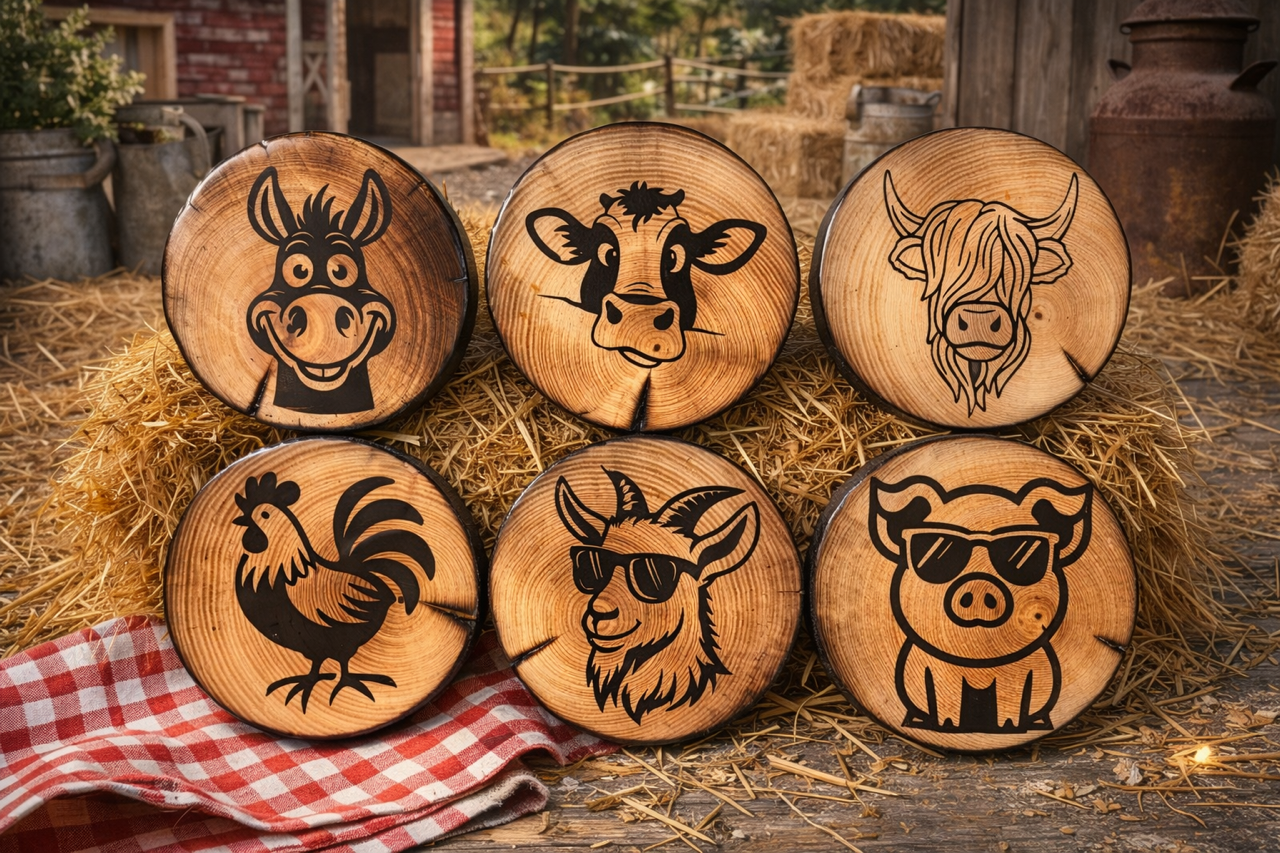 Farm Animal Coasters