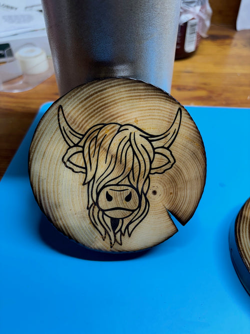 Farm Animal Wood Coasters