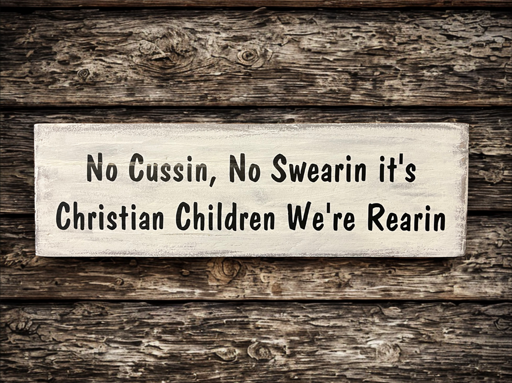 No Cussing Sign