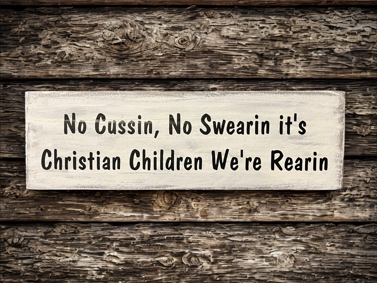 No Cussing Sign